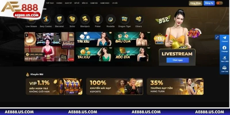 AE888 sở hữu kho game đa dạng so với đối thủ cạnh tranh
