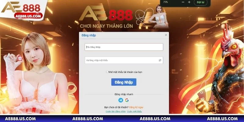Bạn chỉ cần thực hiện theo 3 bước đăng nhập AE888 đơn giản