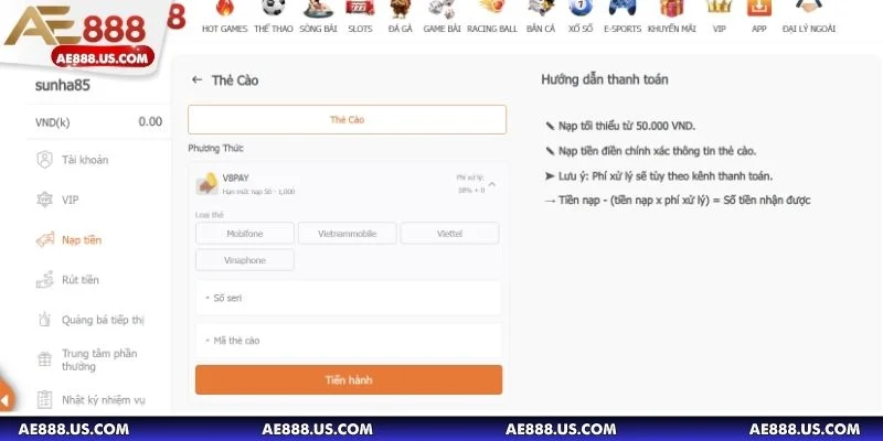 Các thao tác xử lý khi gặp lỗi giao dịch tại nhà cái