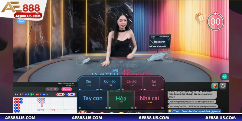 Chơi Baccarat là dự đoán bên nào sẽ có điểm cao gần bằng 9 hơn