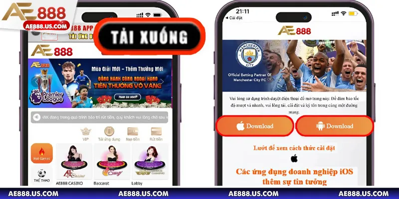 Hội viên tải app AE888 không thành công nên xem qua kỹ hướng dẫn