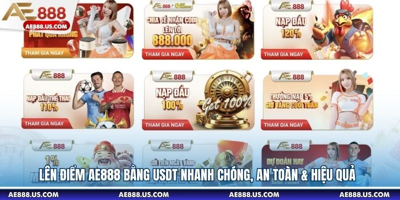 Lên Điểm AE888 Bằng USDT