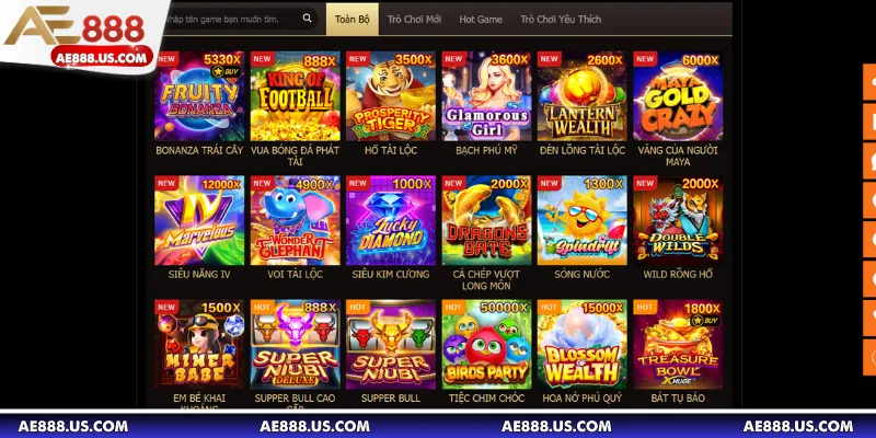 Ưu điểm của sân chơi slots của JDB tại nhà cái AE888